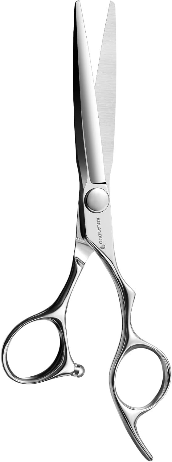 6" Barber Scissors VG10 Steel Convex Edge Smooth Bearing Ergonomic Salon Shears