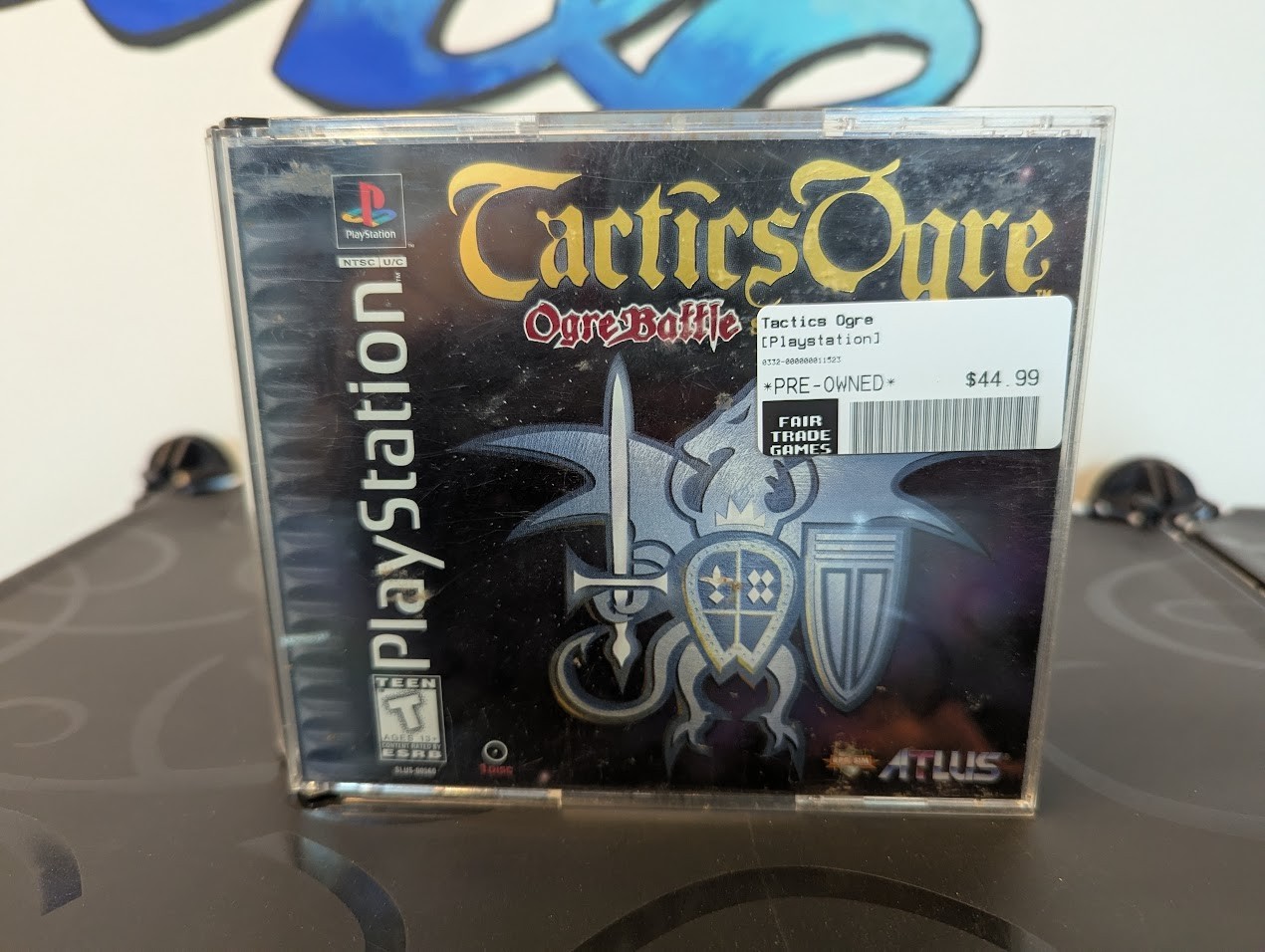 Authentic CASE + Manual ONLY No Game Tactics Ogre Battle Sony PS1 Playstation