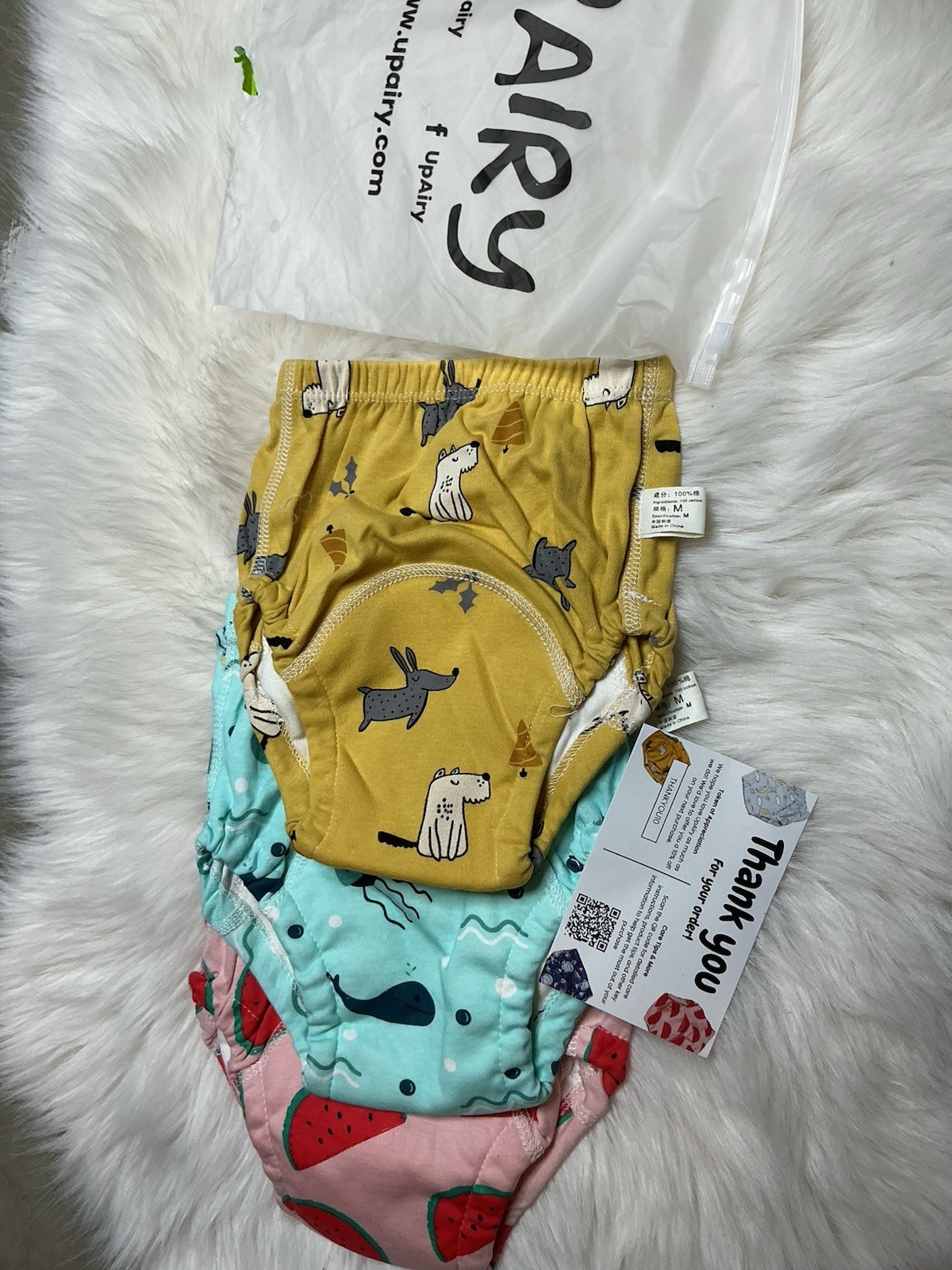 UpAiry Training Pants Underwear Toddler Medium 3 Piece