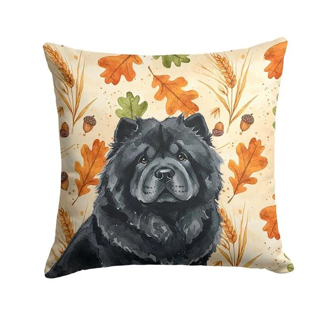 Carolines Treasures WDK7777PW1818 18 x 18 in. Black Chow-Chow Heirloom Fall T...