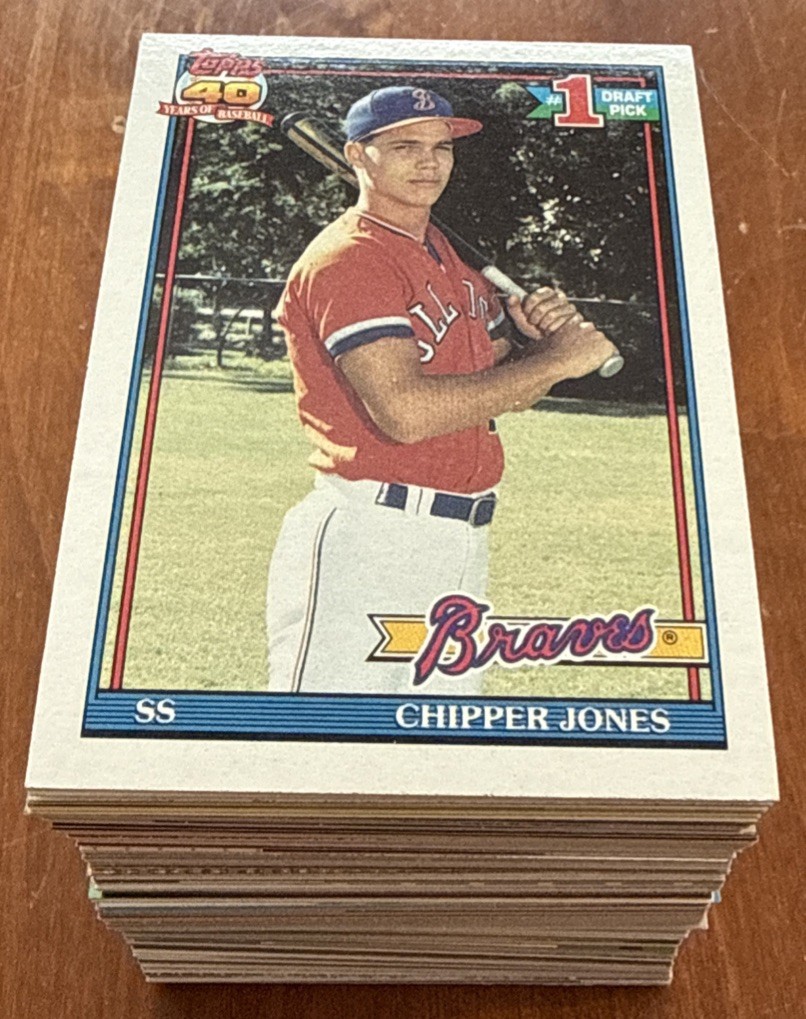 Chipper JONES Lot (127 Diff)🔥Topps UD Donruss RCs Foil Atlanta Braves HOFer💥
