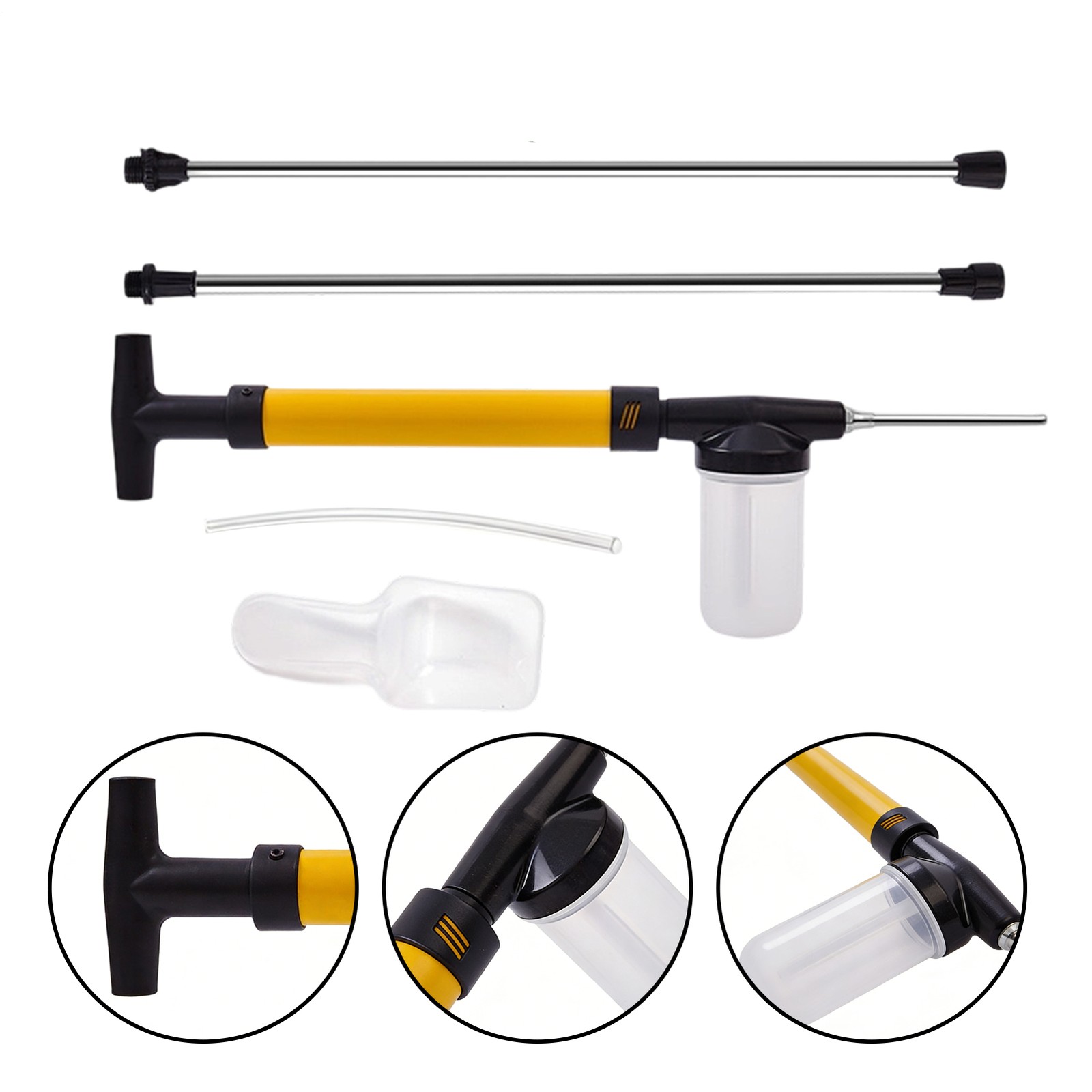 Powder Duster Sprayer with Push-Pull Air Pump for Diatomaceous Earth