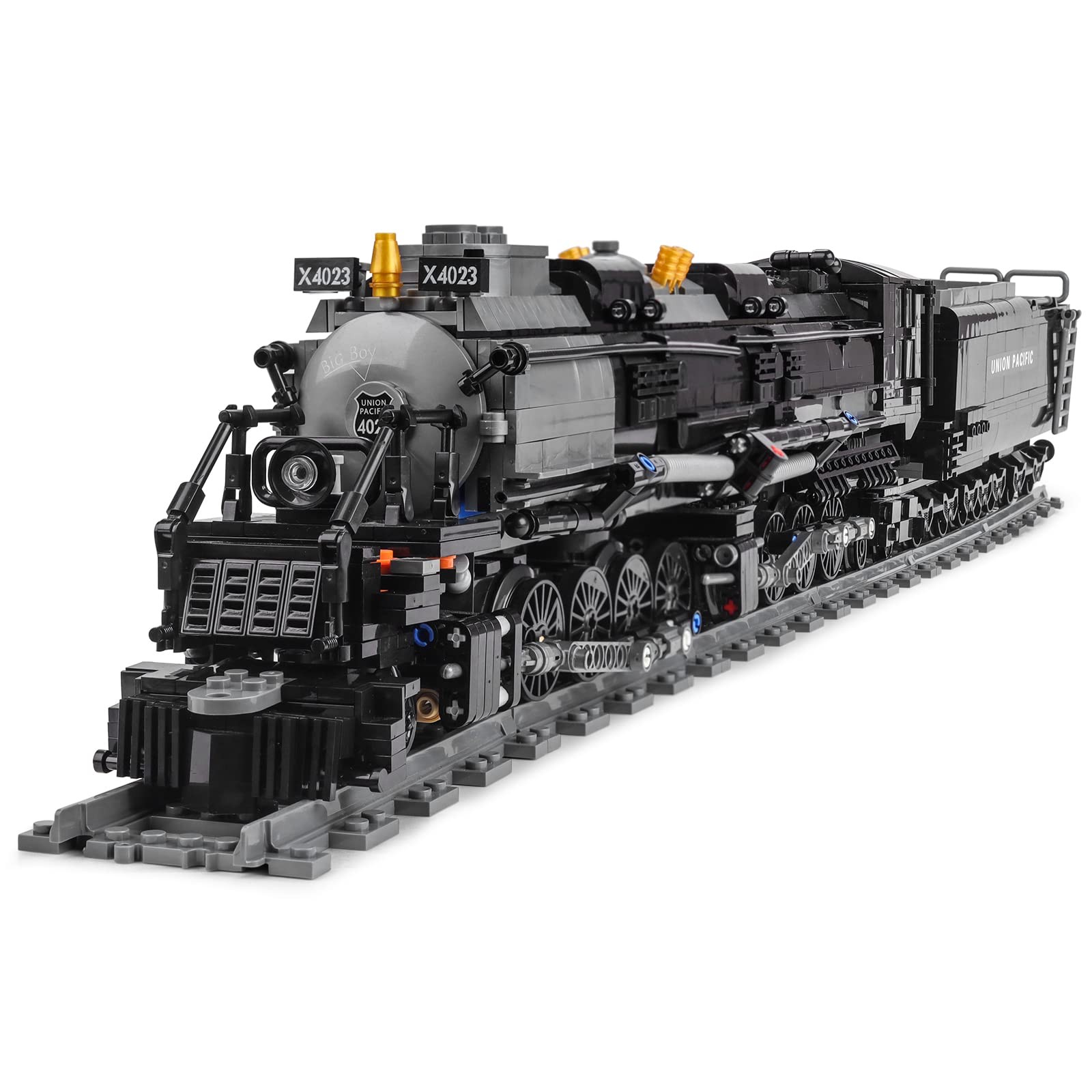 Chunbrommisam Steam Model Train Building Blocks, Build 30.7" X 2.75" X 4.33" 