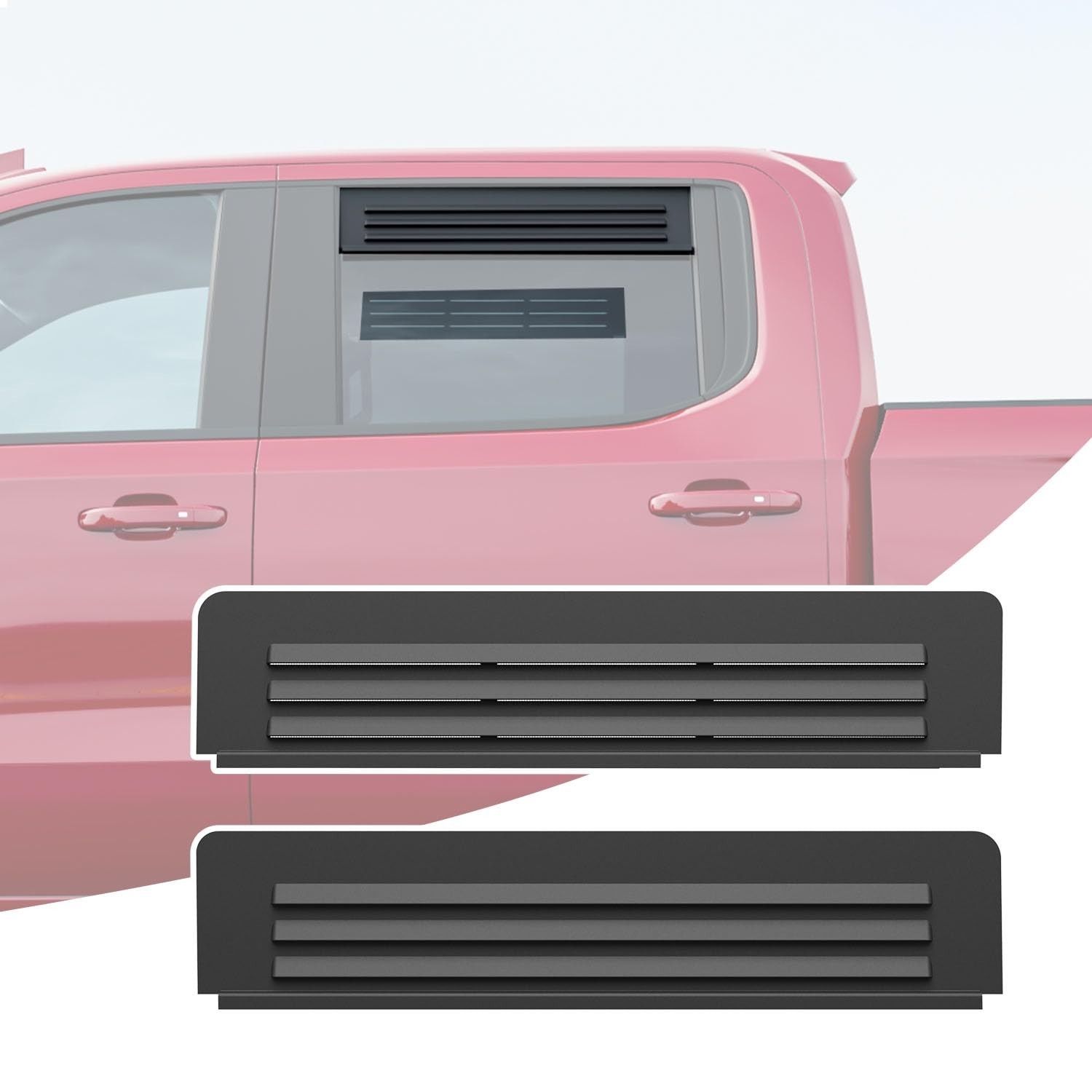 Louvers Ventilation Panel Compatible with 2019-2026 Chevy Silverado GMC Sierr...