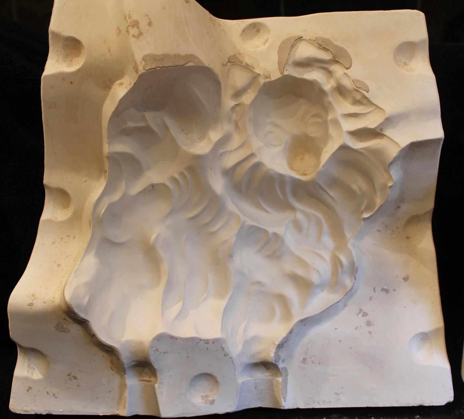 Vintage Albertas Pomeranian Dog Slip Casting Mold 523