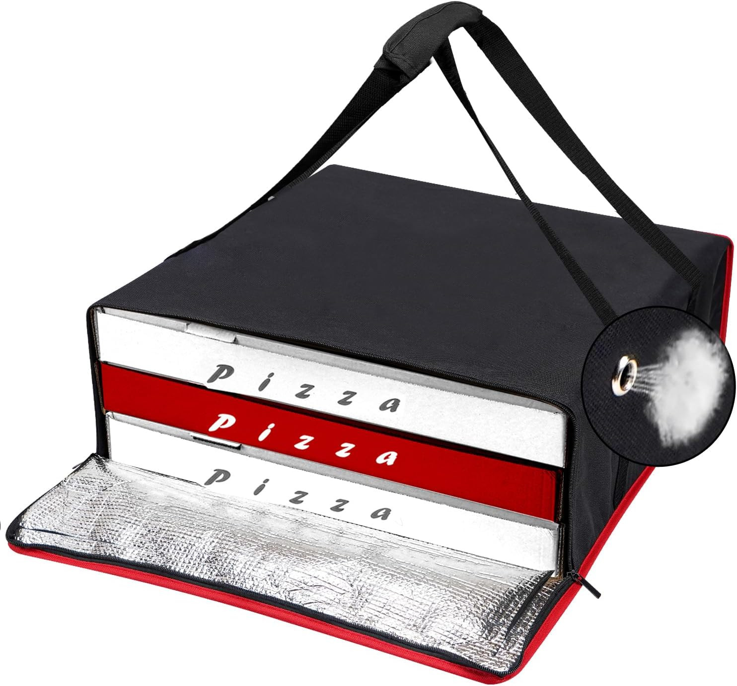 Pizza Bag, Insulated Pizza Bags for Delivery Doordash, Large Pizza Warmer Grocer