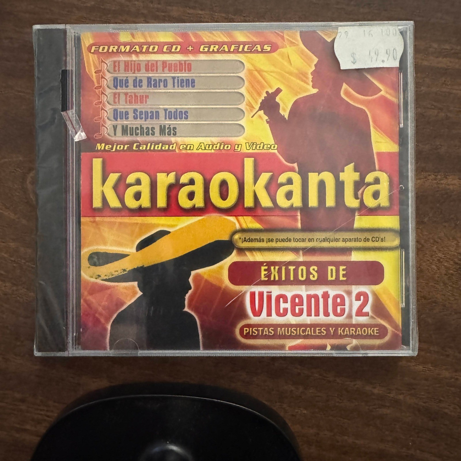 Karaokanta Exitos de Vicente 2 Pistas Musicales y Karaoke CD Graficas SEALED