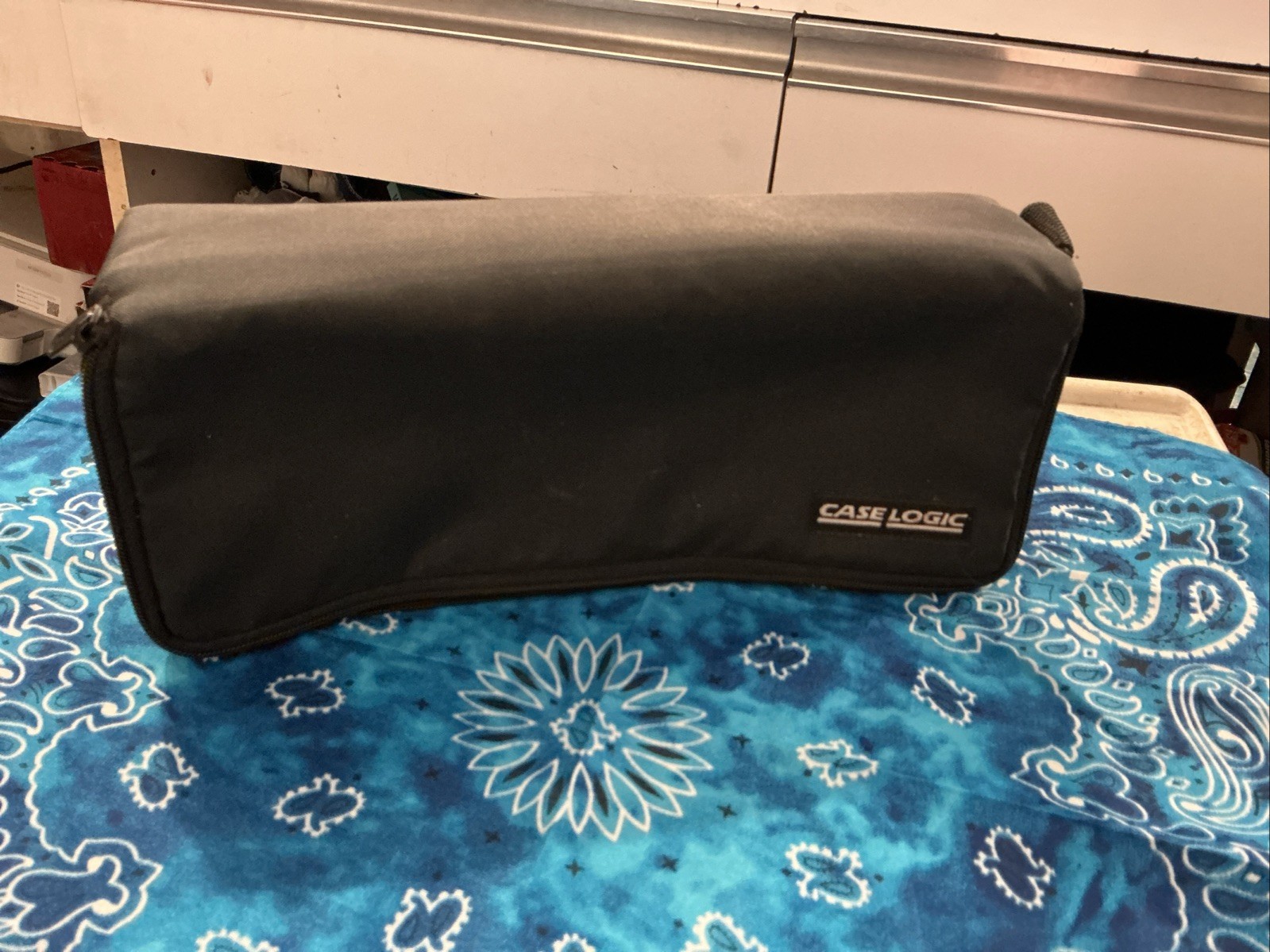 Case Logic Vintage Cassette Tape Storage Box Nylon Zipper Bag