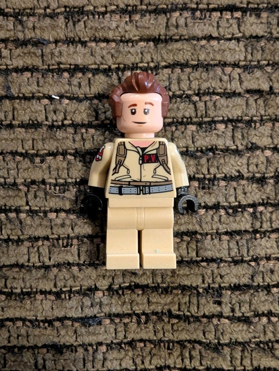 LEGO Dr. Peter Venkman GHOSTBUSTERS Minifigure - Rare Printed Arms -Ecto-1 set