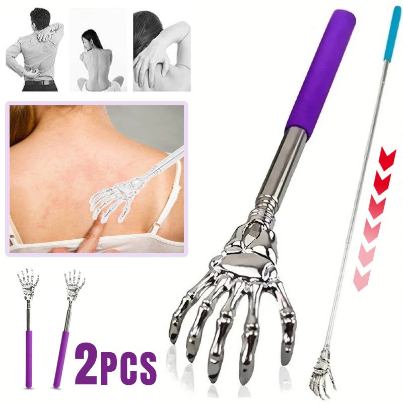 Stainless Steel Telescopic Back Scratcher Scalaton Hand Extendable Itch Remover