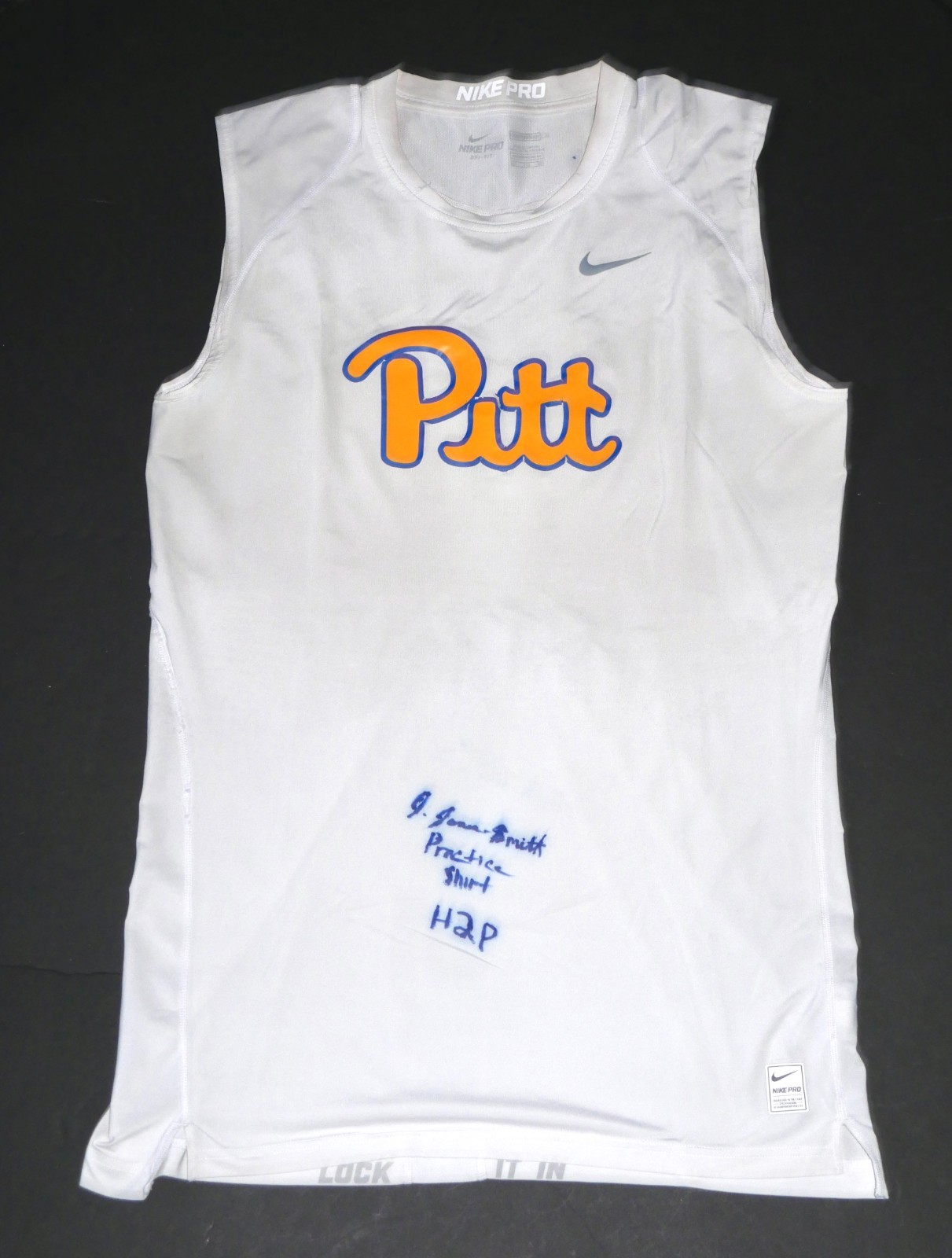JARYD JONES-SMITH PRACTICE WORN SIGNED H2P PITT PANTHERS NIKE COMPRESSION SHIRT