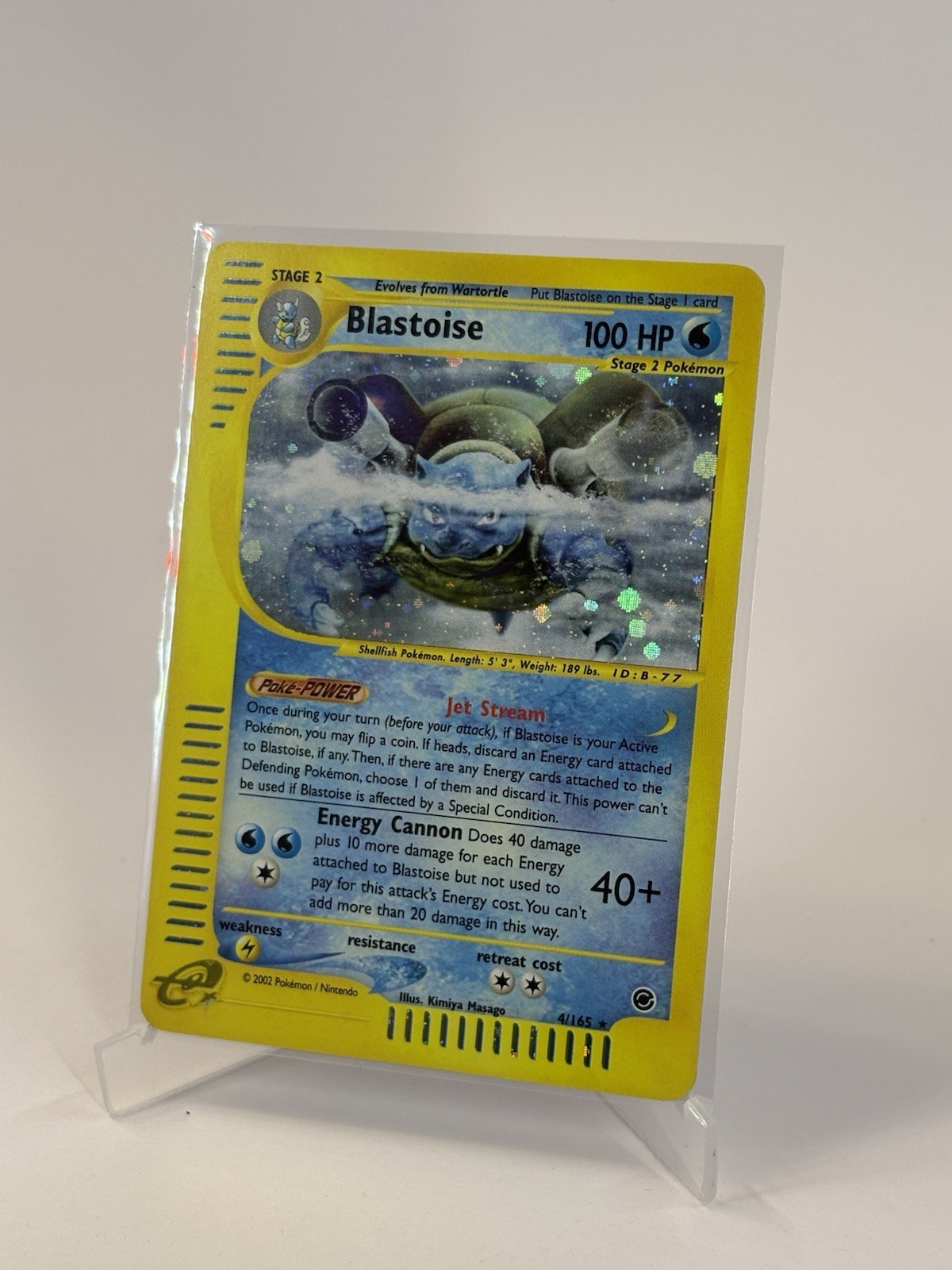 Blastoise 004/165 Expedition Base Set Holo Rare 100 HP Stage 2 Pokémon TCG Card