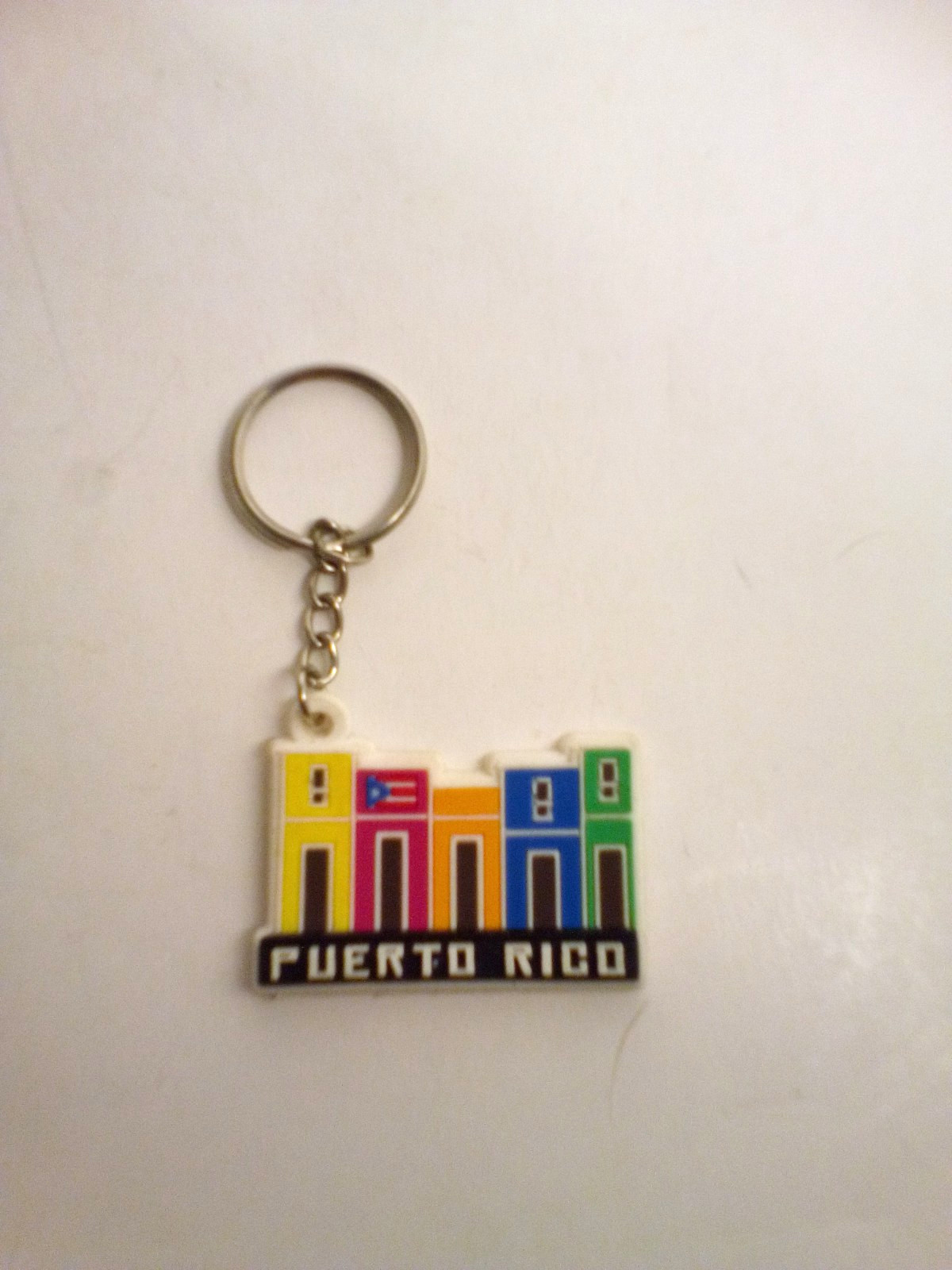 Puerto Rico Keychain Colorful Plastic Travel Souvenir