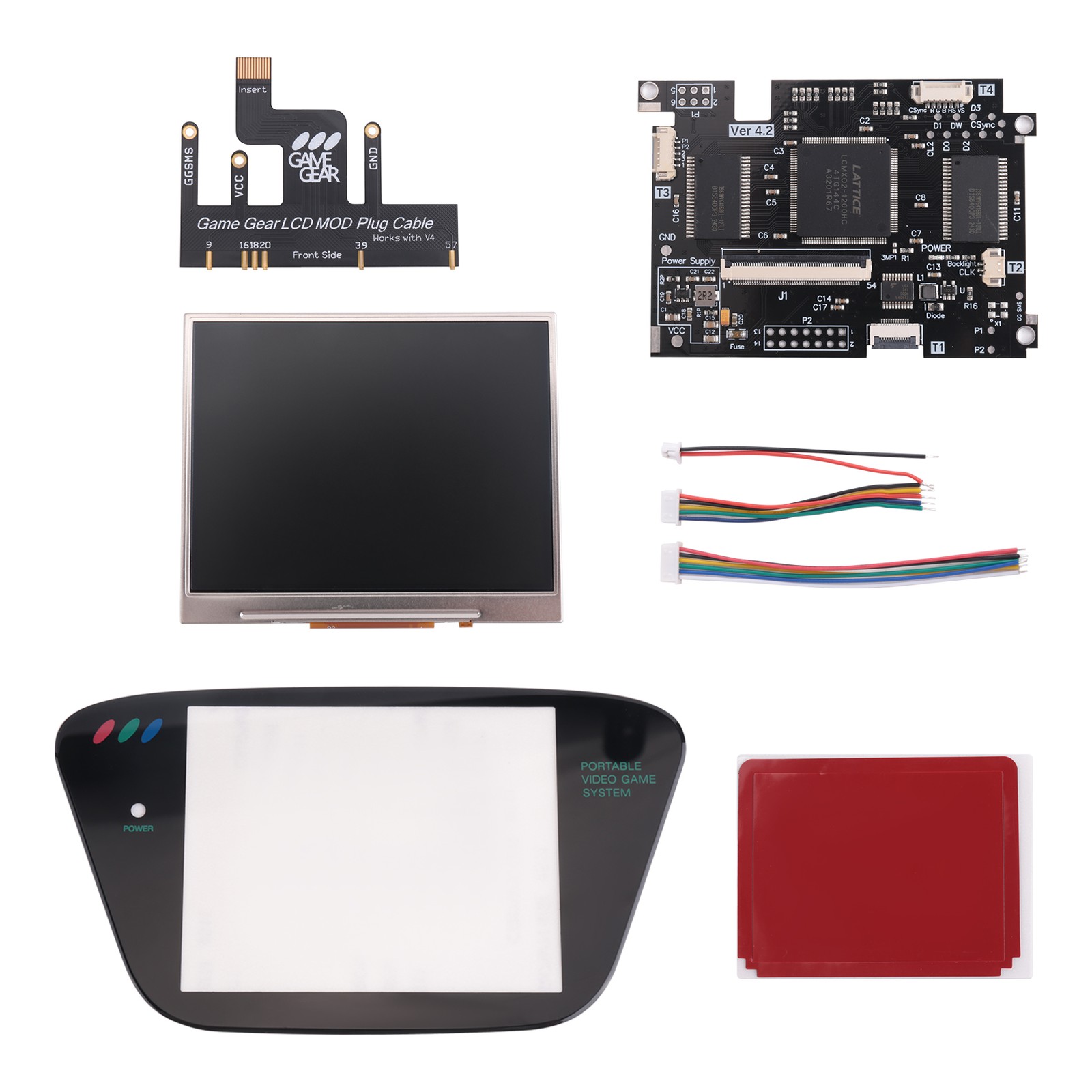 IPS V4.2 Pre-Laminated Screen MOD Kits for  Game Gear Highlight Brightness2260