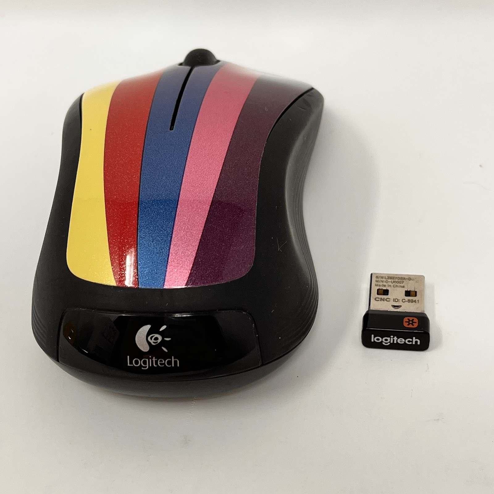 Logitech M310 Wireless Mouse Rainbow 2.4GHz Ambidextrous Nano Receiver WORKS
