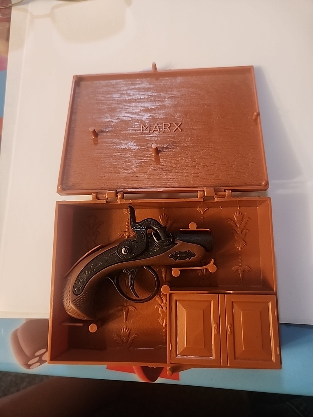 Marx Toys: Cap Derringer With Box - Historic Miniature New In Box 