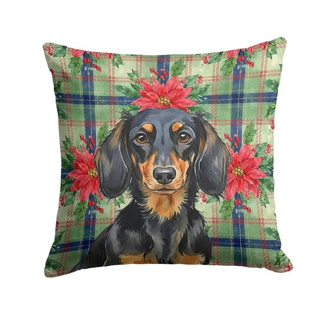 Carolines Treasures WDK8595PW1414 Unisex Adult Longhaired Black & Tan Dachshu...