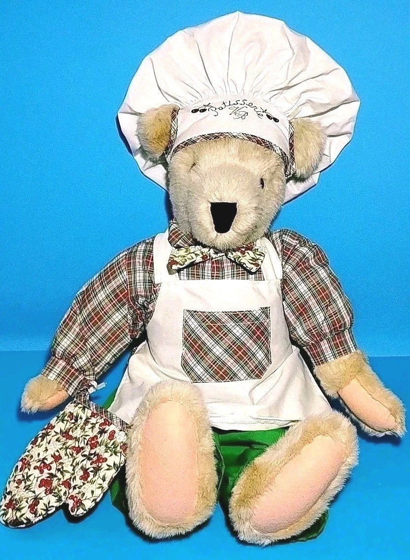 Cornelius Vanderbear Plush Jointed Bakery Bear VTG 1992 Muffy Bear Collection