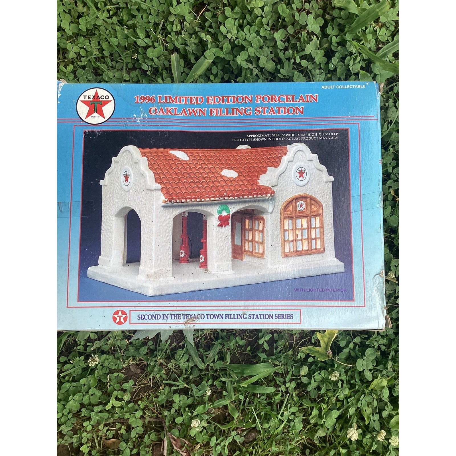 Texaco Porcelain Oaklawn Filling Station 1996 Second in the Series No09491T Used