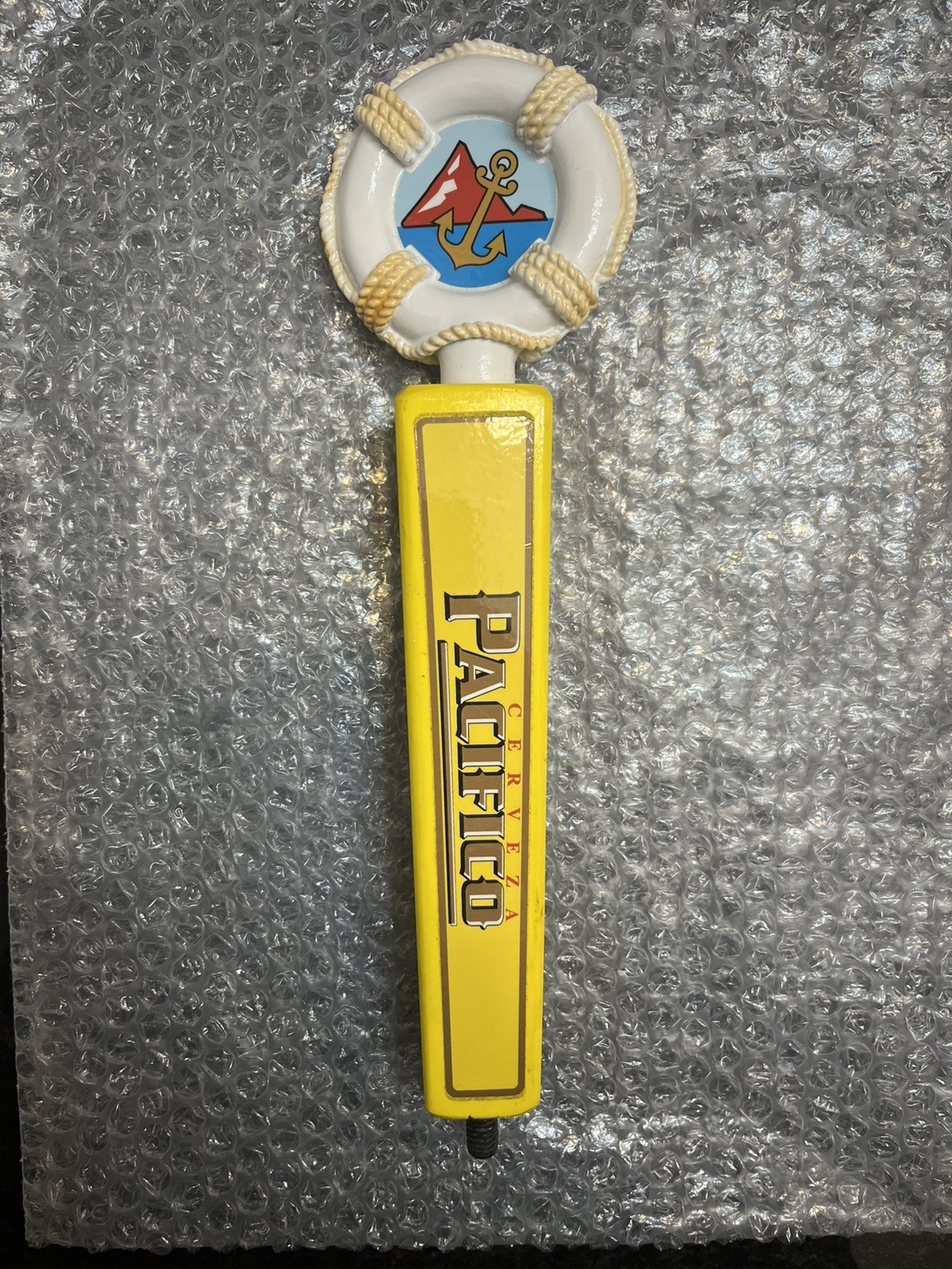 Pacifico Cerveza Clara Life Preserver Beer Tap Handle 12.5” Tall 