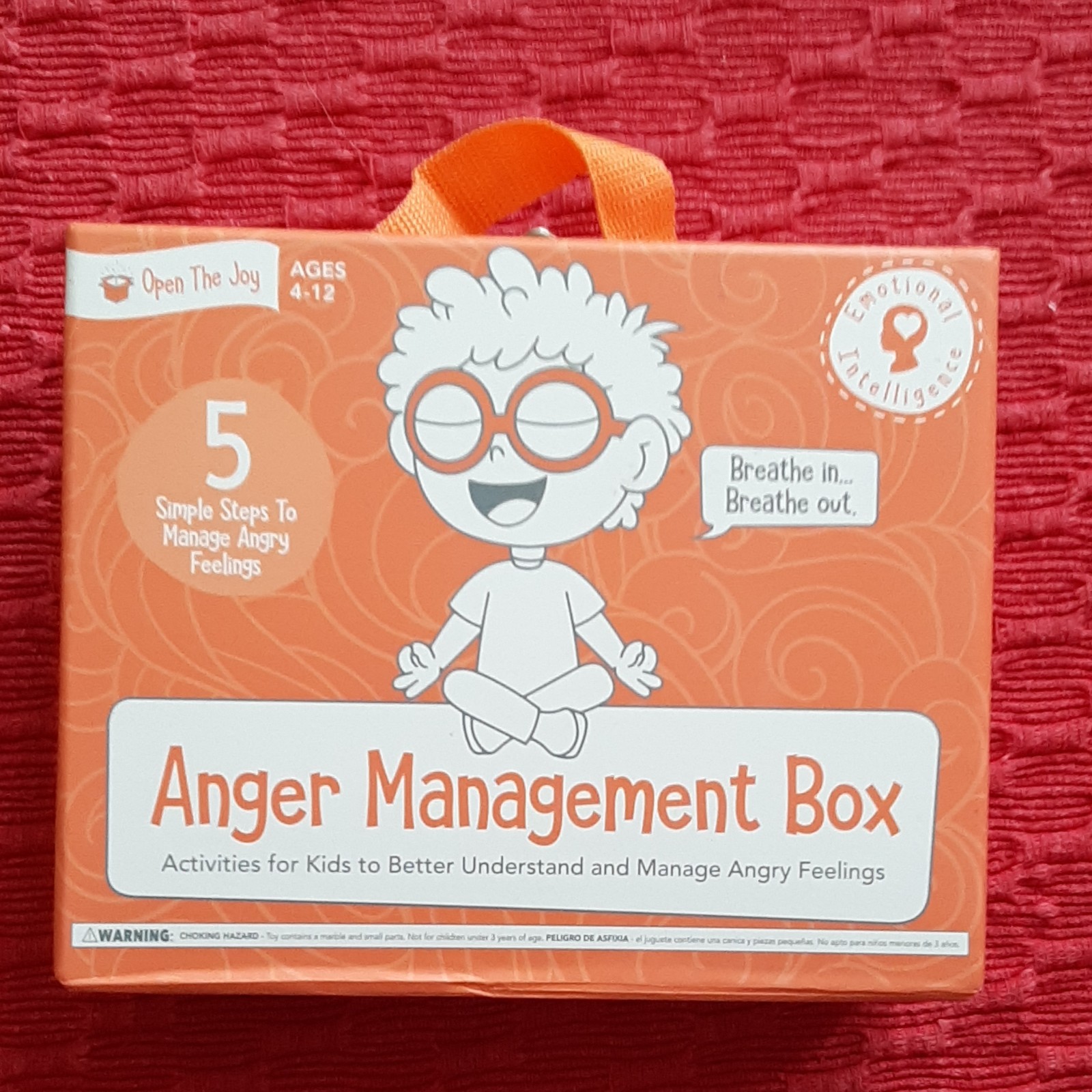 Open The Joy Anger Management Box for Kids Ages 4-12 Emotional Activities