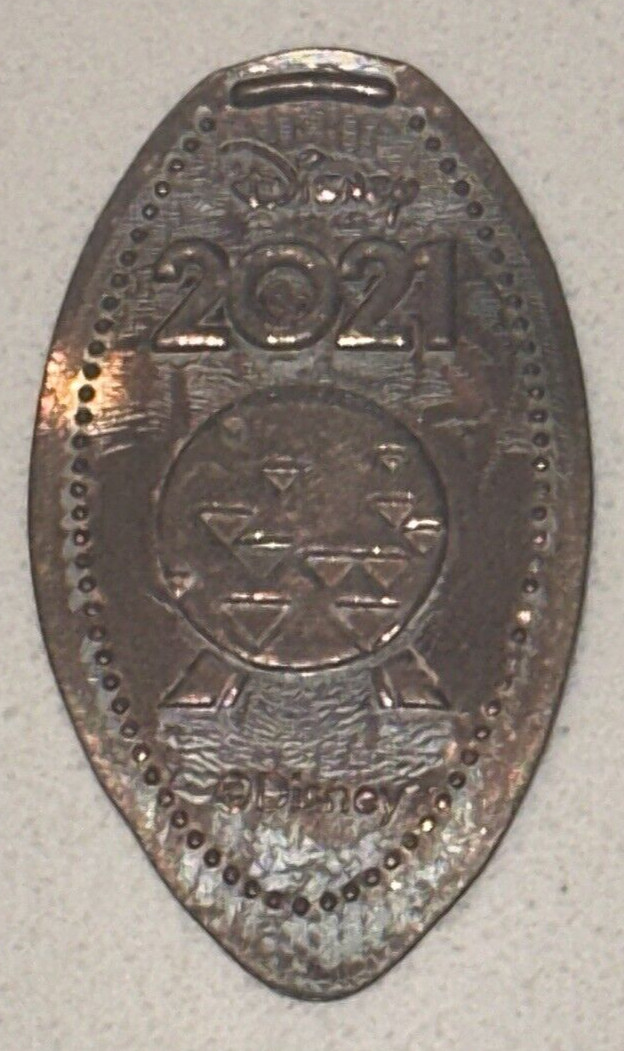 2021 Spaceship Earth Epcot Disney Retired Elongated Coin Smashed 1C Flat Penny