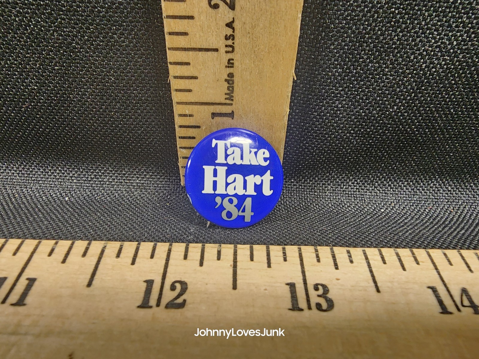 Vintage 1984 Gary Hart Presidential Political Pinback Button Used