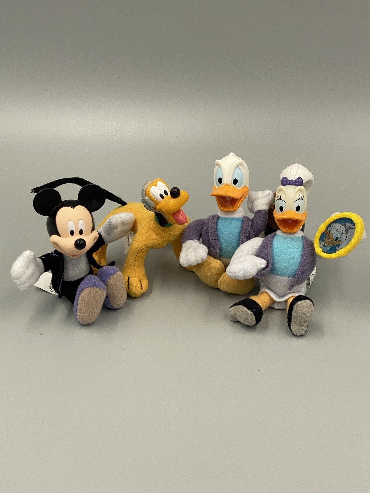 VTG 2001 McDonalds House of Mouse Disney Toys Lot of 4 Mickey Donald Daisy Pluto