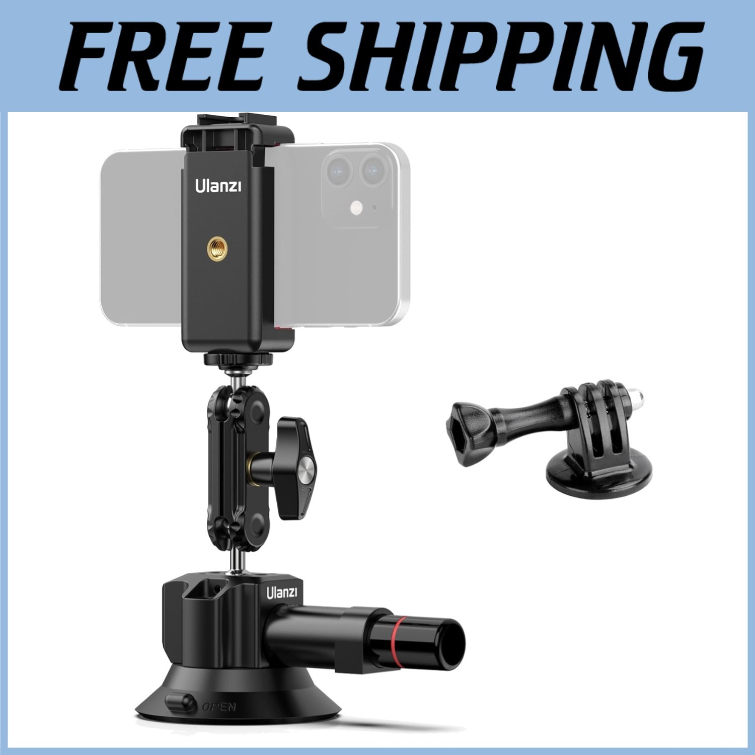 SC-01 3" Suction Mount for Vlogging Action Camera