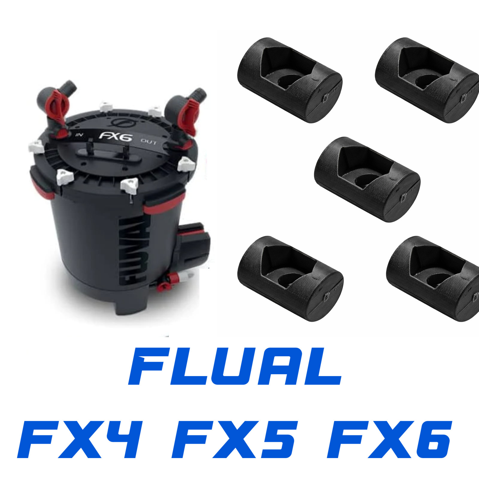 Fluval FX4 FX5 FX6 Canister Filter 8x Lid Fastener Barrel Nut Cover Lock