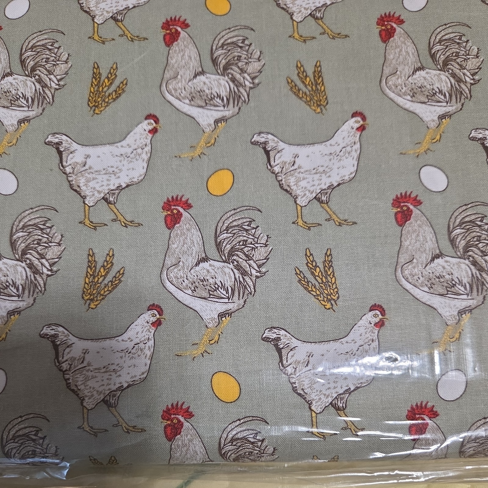 Chickens Fabric Sold By The Yard.