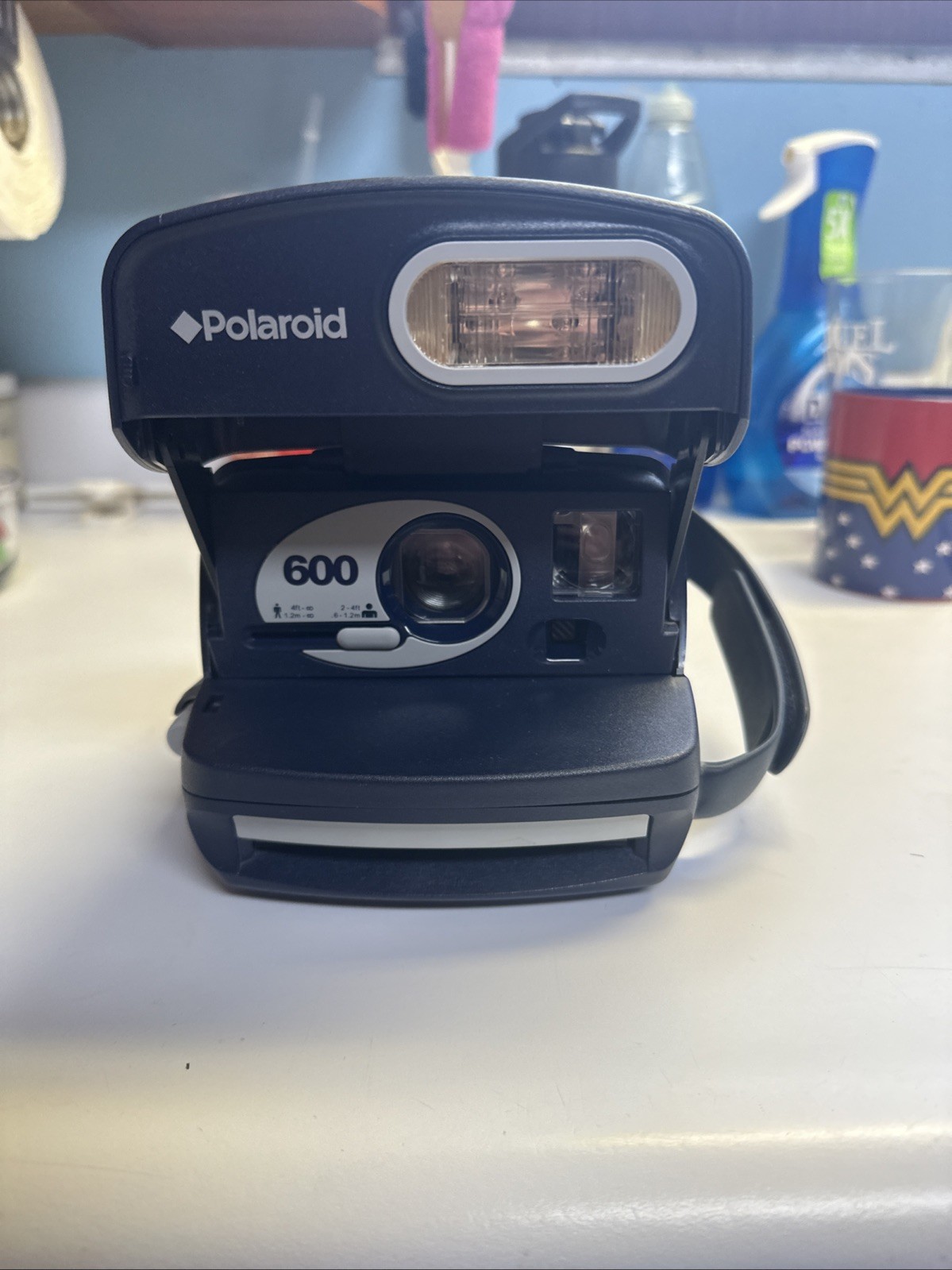 Polaroid 600 Instant Film Camera Blue - Tested and Works