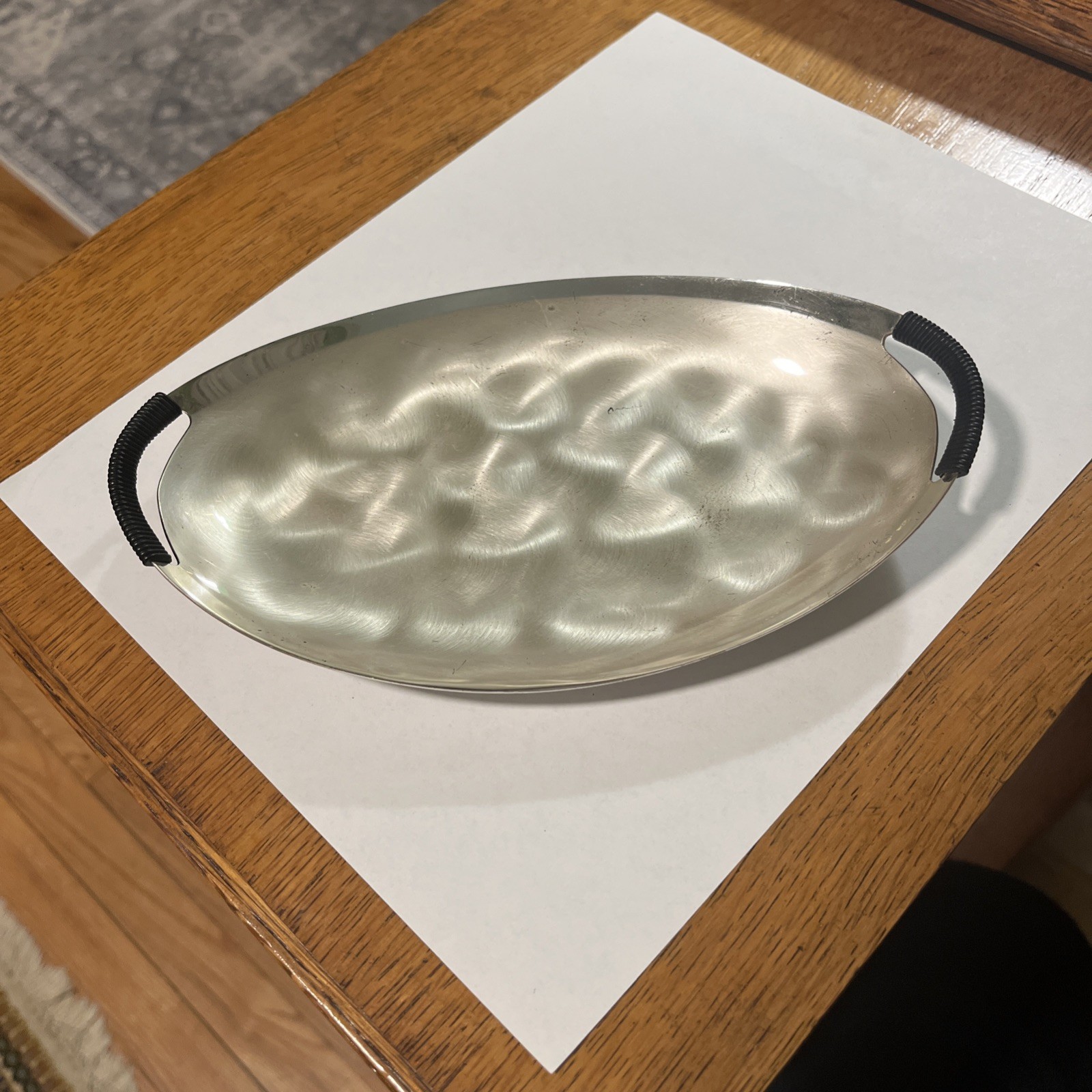 Vintage 1970's Oval Silverplate Tray / WMF IKORA Made in Germany