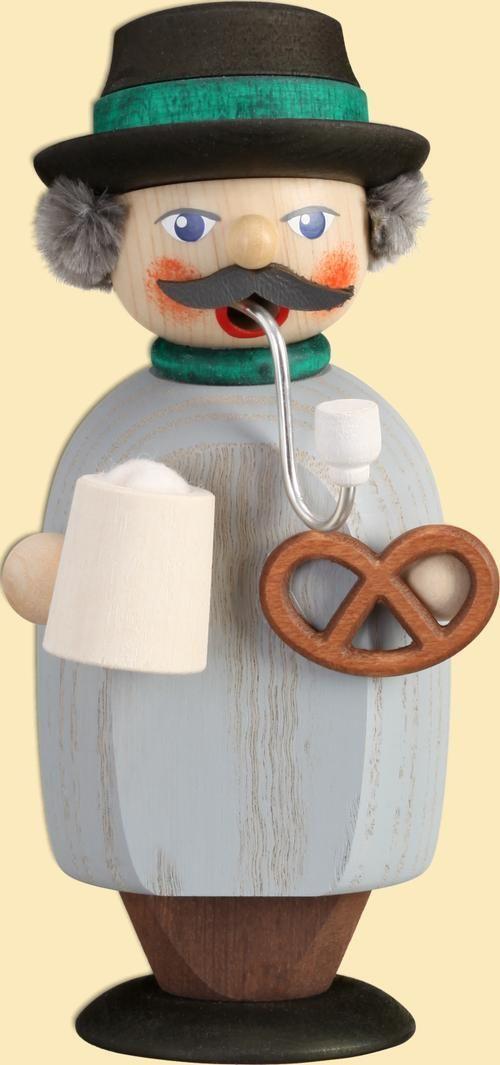 Smoker Bayer colorful HxWxD = 14x6x7cm NEW Smoker Smoker figure Smoker candle