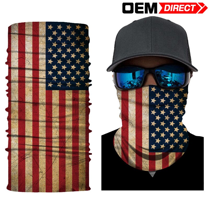 Printing Versatile Skull Clown Animal Neck Gaiter Headscarf Cover Face Mask