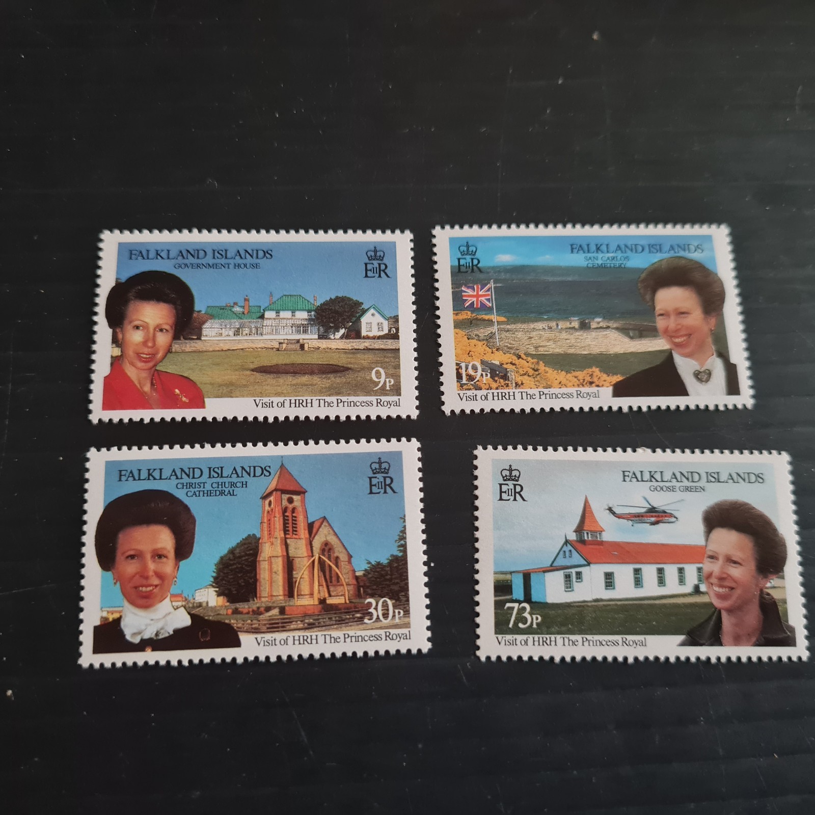 FALKLAND ISLANDS 1996 SG 757-760 ROYAL VISIT  MNH