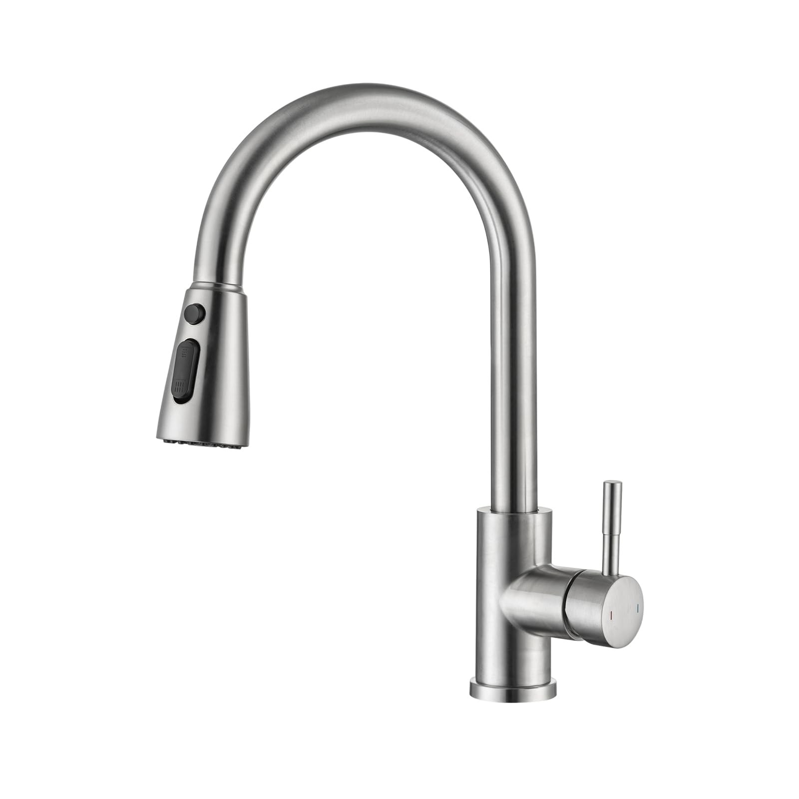 Kitchen Faucet with Pull Down Sprayer Brushed Nickel Single Handle Kitchen Si...
