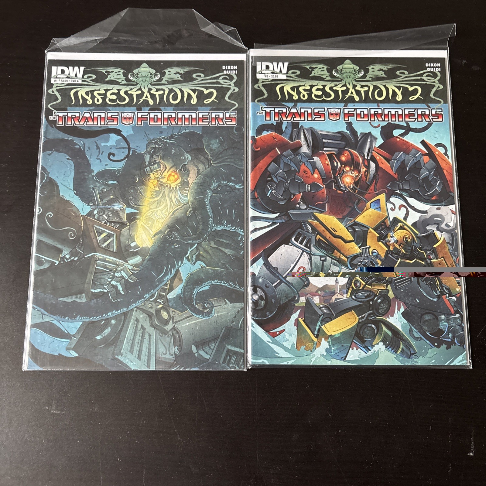 IDW The Transformers Infestation 2 Issue 1 & 2 A Covers 2012