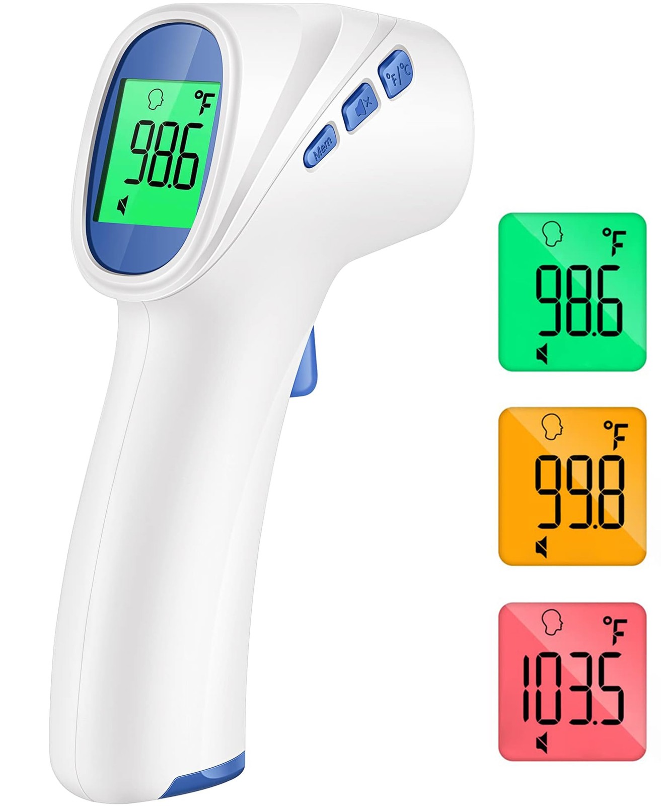 Forehead Thermometer for Adults and Kids, Digital 1 Count (Pack of 1), White 