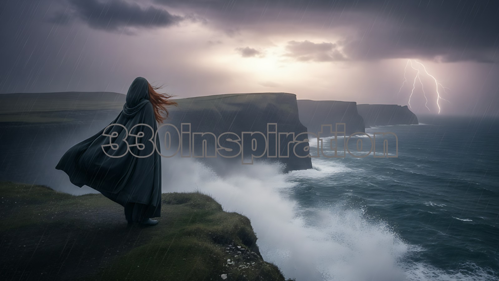 Digital Image Desktop Wallpaper Background Art Sample Product Woman Ocean #A501
