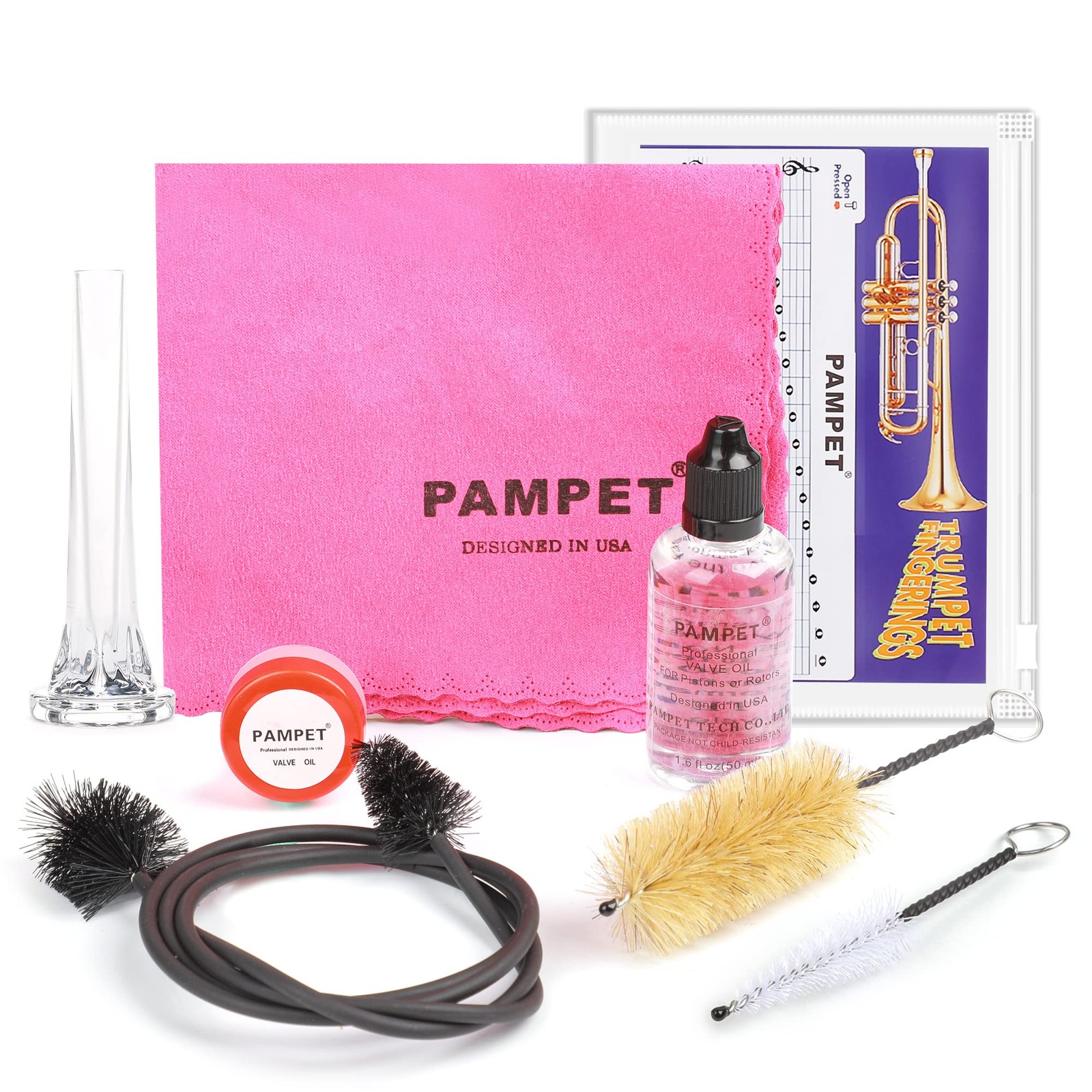 PAMPET Trumpet Care Kit, Professional Cleaning Kit 