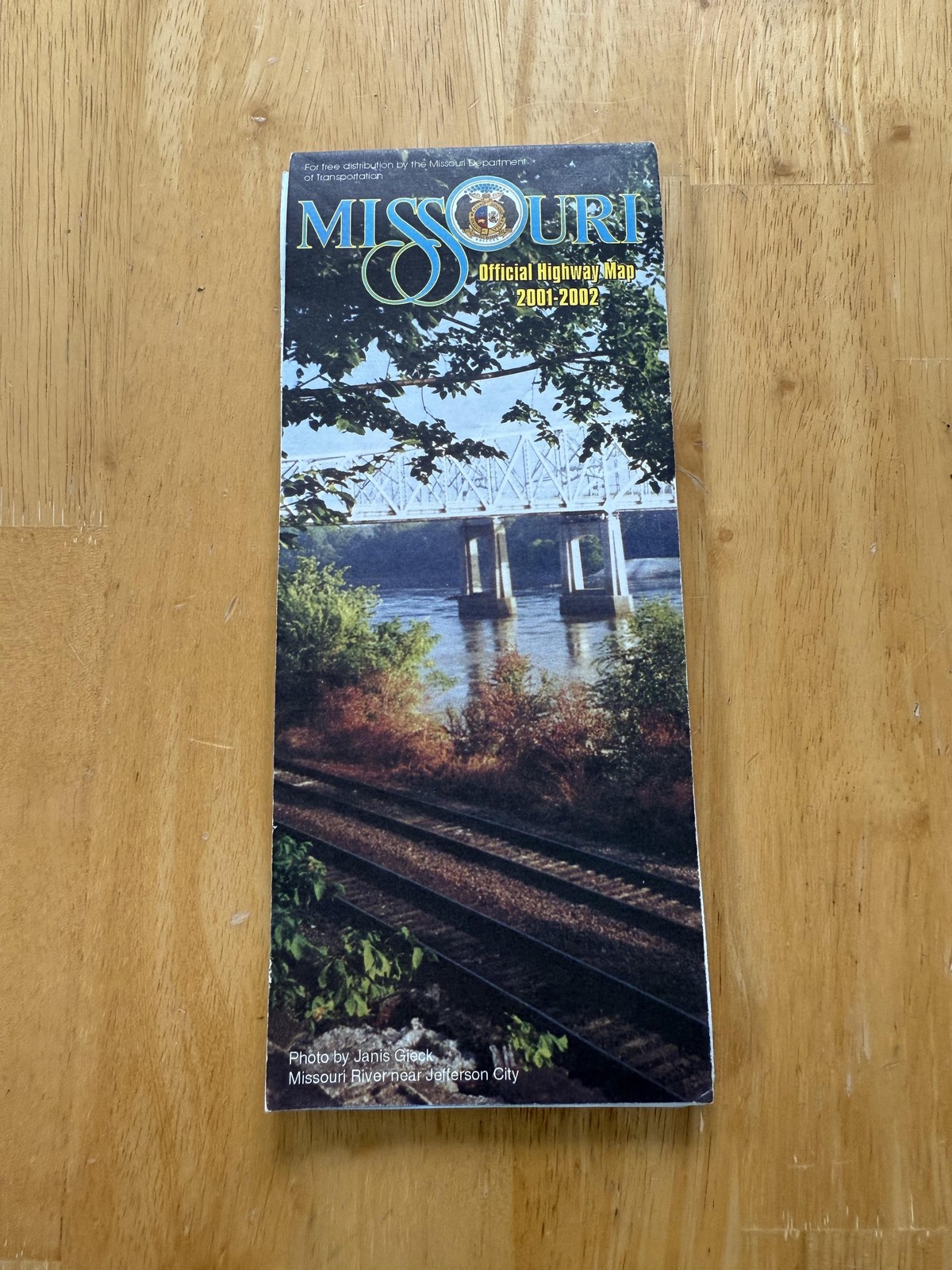 Vintage 2001-2002 Missouri Official Highway Road Map Travel Guide Brochure