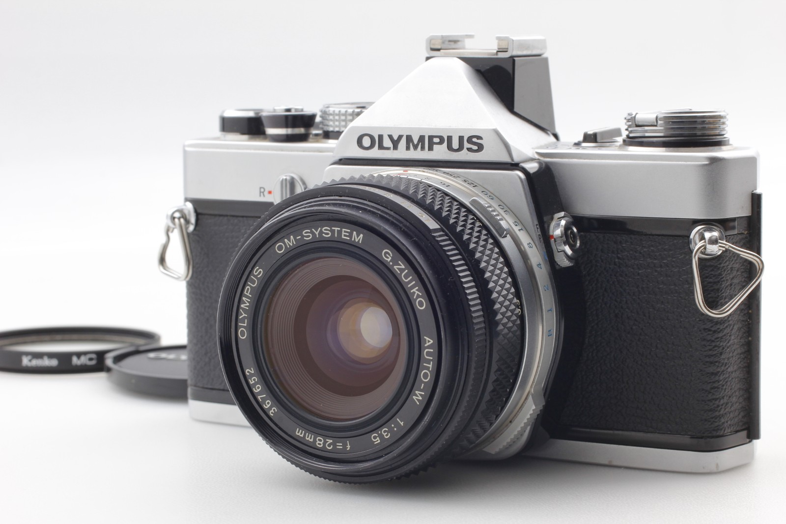 [Near MINT] Olympus OM-1N 35mm SLR Film Camera w/ 28mm f/3.5 Lens From JAPAN
