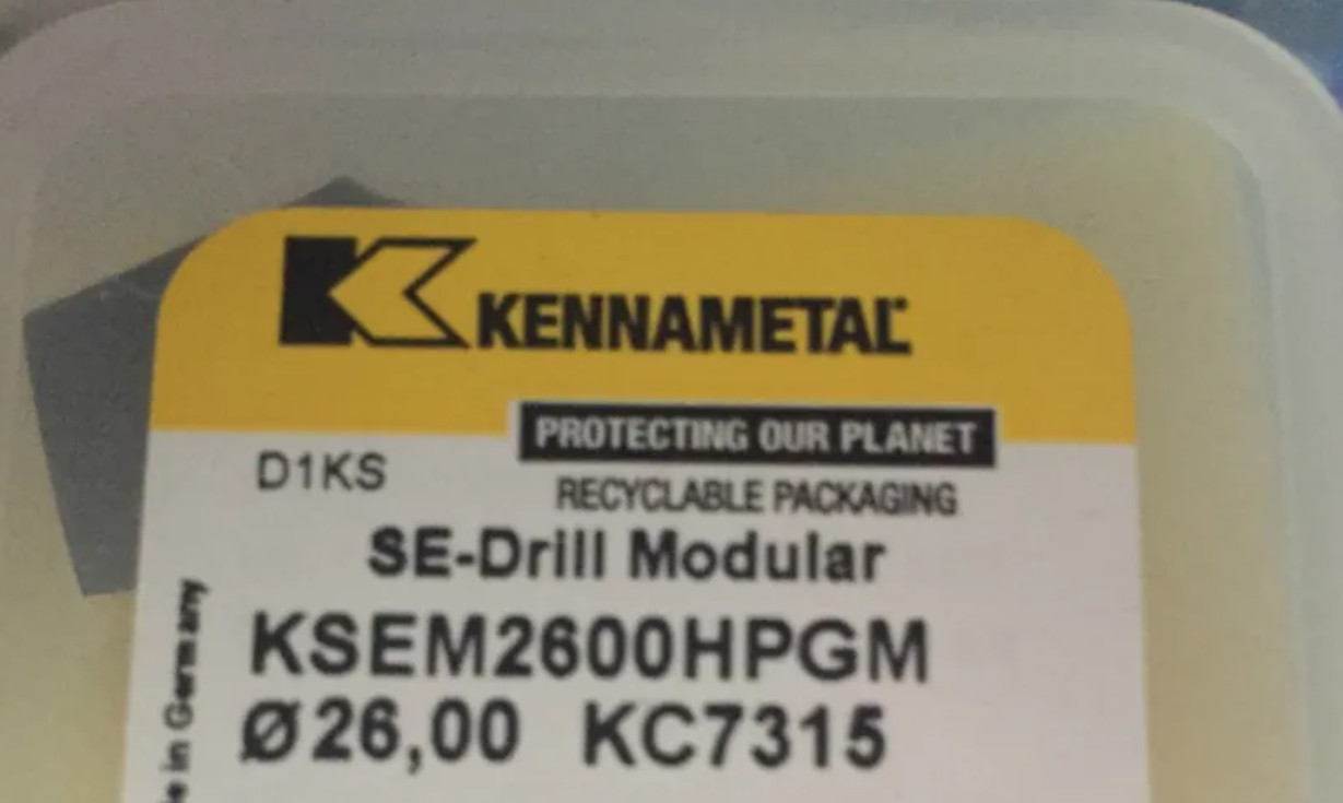 1PCS KENNAMETAL ORIGINAL NEW KSEM2600HPGM KC7315 	2449473 26MM