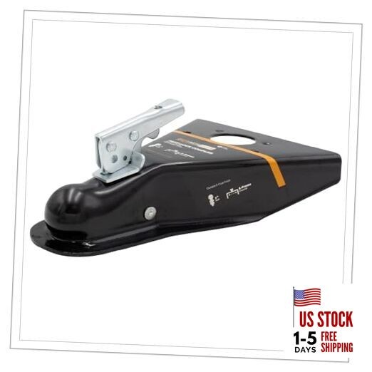  USA GH 25210 A-Frame Trailer Coupler, 2-in Hitch Ball, 5,000 lbs, Durable 