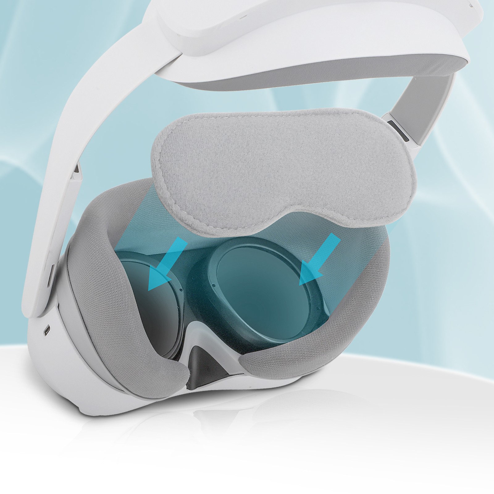 For PICO 4 Lens Protective Cover VR Glasses Dust Proof Sponge Pad Accessories