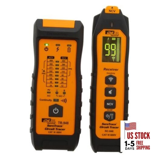 Ideal Electrical SureTrace Plus Circuit Tracer (61-948) 0-600 Volts AC/DC with 