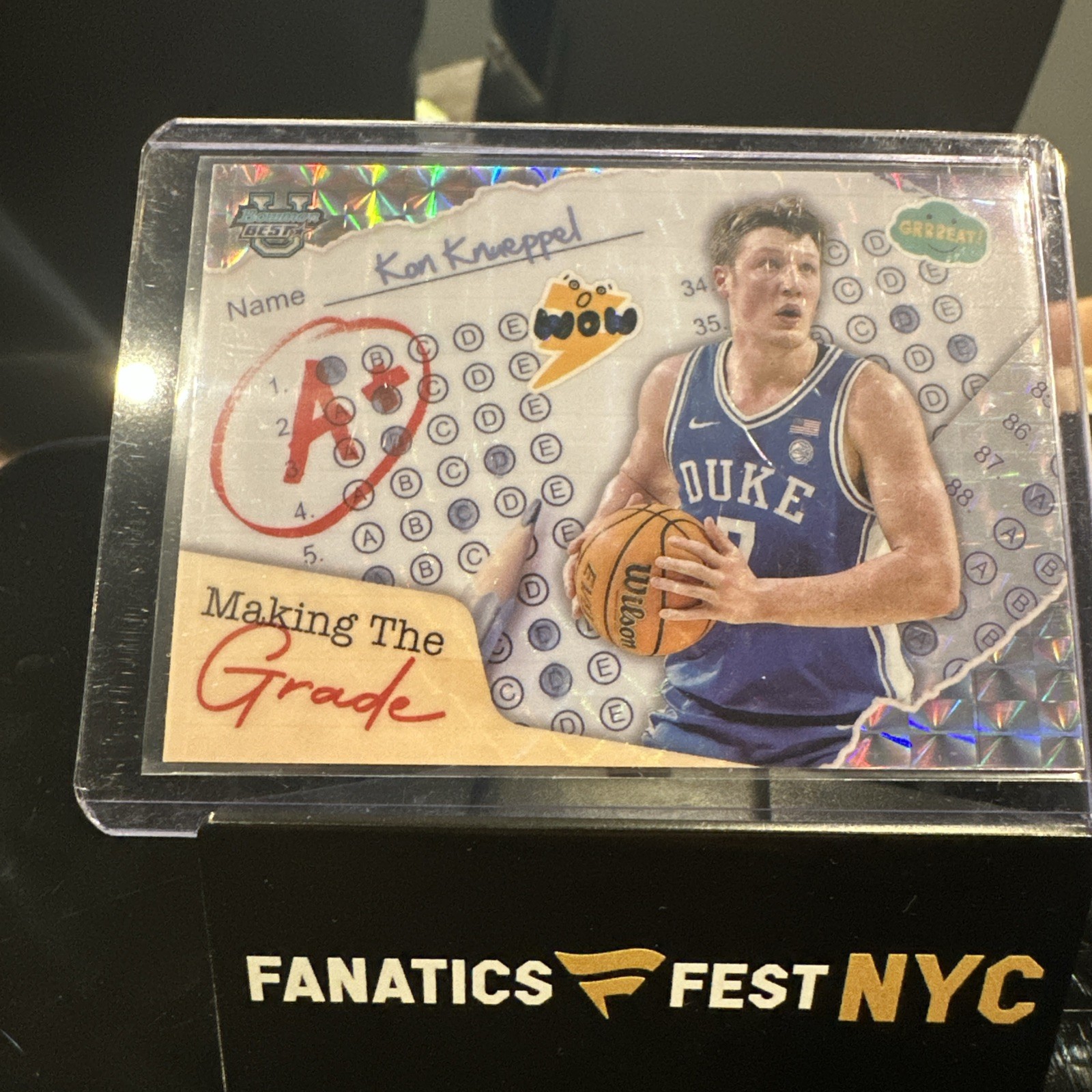 2024-25 Bowman U Best Kon Knueppel Xfractor Making The Grade SP 🔥 Duke