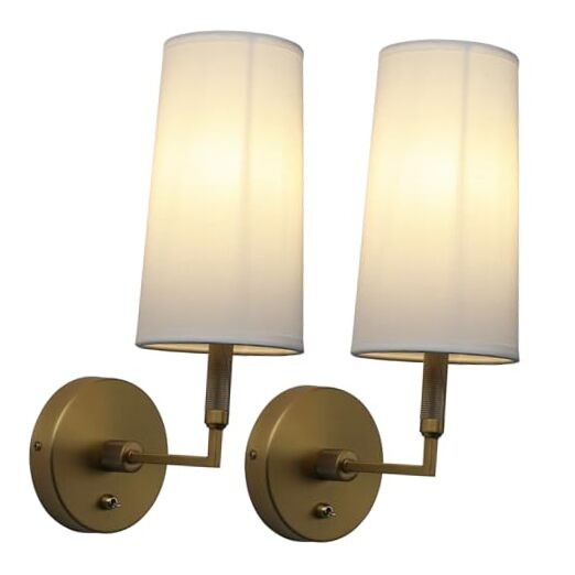  Wall Sconces Sets of 2, Retro Industrial Wall Lamps with 2 Pack Antique
