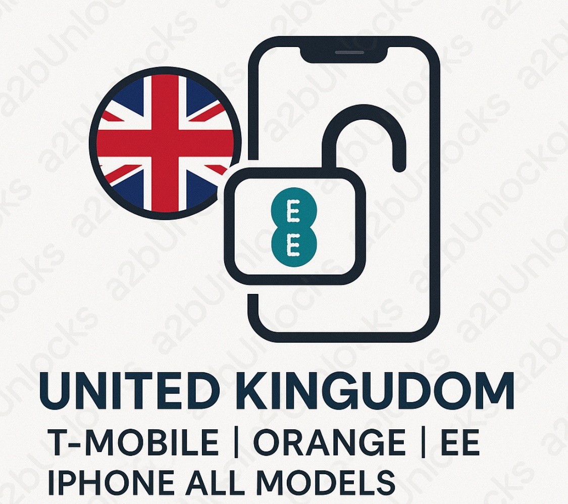 United Kingdom  T-Mobile Orange EE iPhone 16 unlock service & below Not Found 